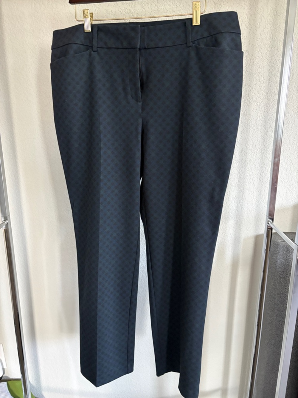 Ann Taylor Factory Black Textured Women's Trousers